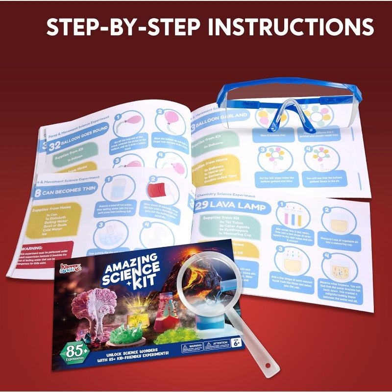 85+ Exciting Science Experiments Kit Toy for Kids: Synthetic Gemstone Digging, Crystal Growing Tree & STEM Lab Activities - Ultimate Educational Gift for Kids Ages 6-12 (Easter/Christmas/Birthday)