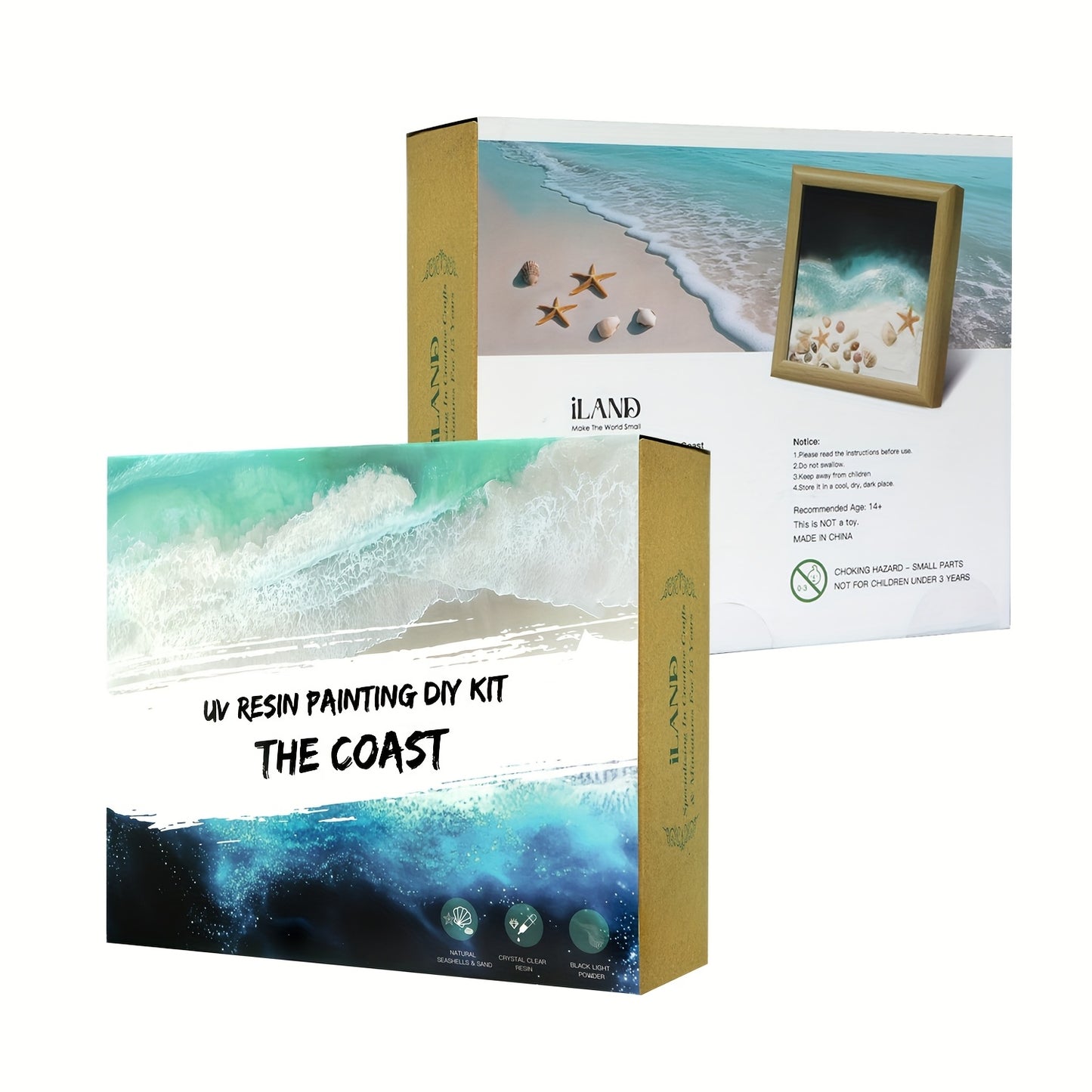Crafts For Adults Women, Creative UV Resin Craft Kit For Beginners, Crafting Gifts For Women, Beach Lovers And Teens, DIY Projects Of Ocean Diorama Kit, Enjoying Art Therapy And Crafty Charm