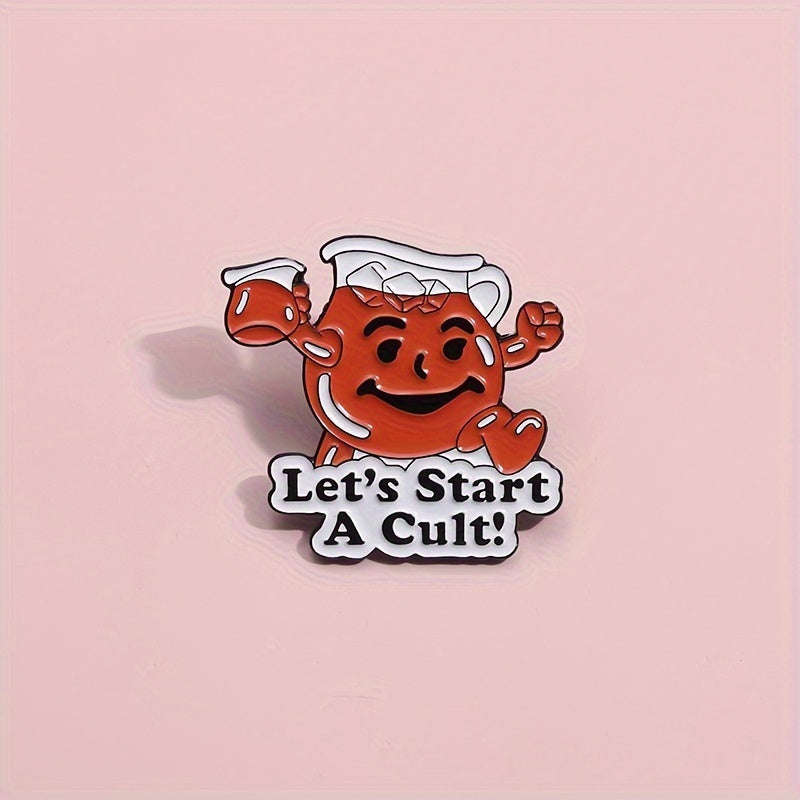 1pc Fun Phrase Pin Badge Brooch Simple Style Alloy Brooch Jewelry Decoration For Friends