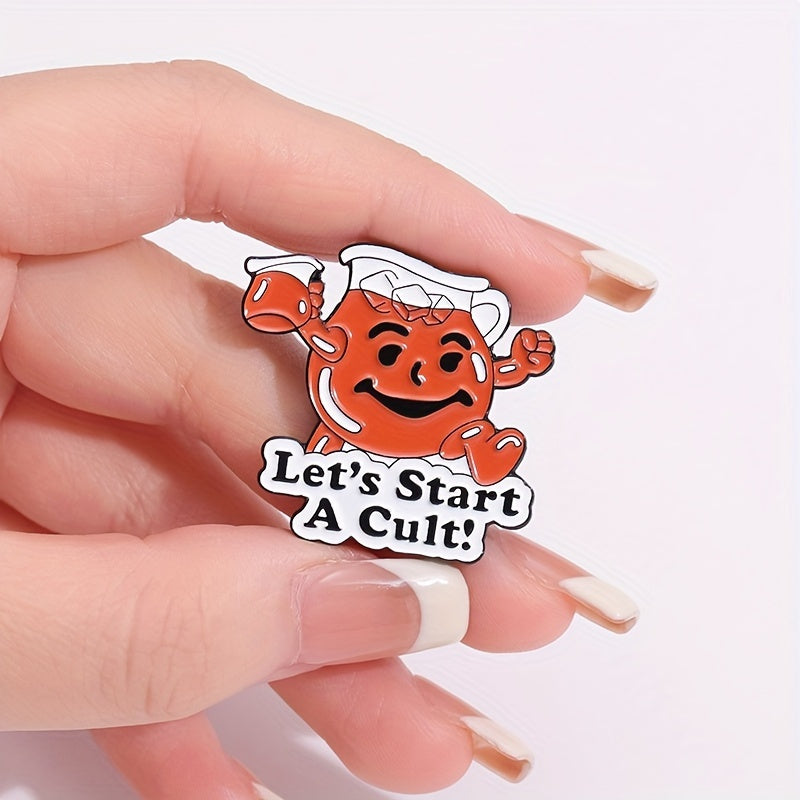 1pc Fun Phrase Pin Badge Brooch Simple Style Alloy Brooch Jewelry Decoration For Friends