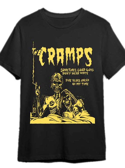 the cramps rock t shirt vintage, the cramps t shirt 341168 funny Men’s Short Sleeve Graphic T-shirt Collection black PR