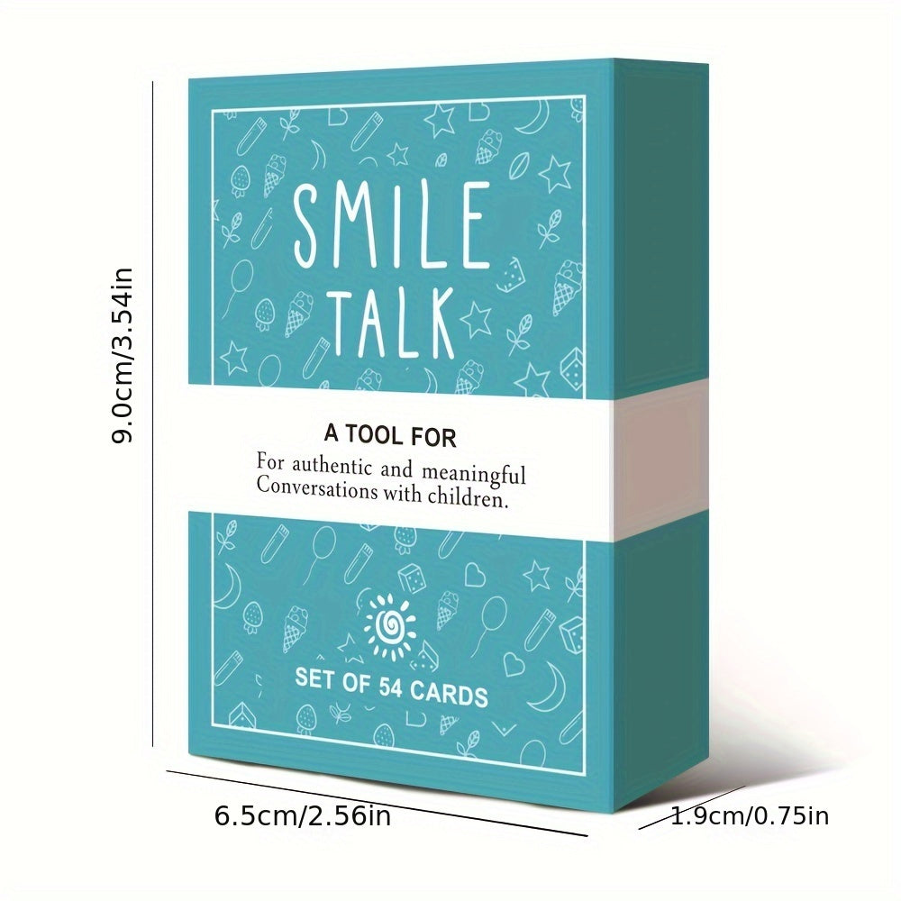 Heart Bridge Smile Talk Card Game - Meaningful Family Conversation & Creative Thinking, Perfect For Parties & Holidays, Ages 8-12