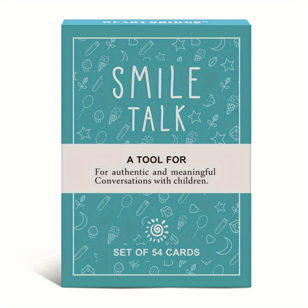 Heart Bridge Smile Talk Card Game - Meaningful Family Conversation & Creative Thinking, Perfect For Parties & Holidays, Ages 8-12