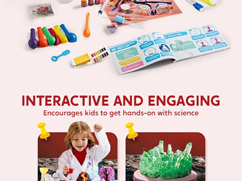 85+ Exciting Science Experiments Kit Toy for Kids: Synthetic Gemstone Digging, Crystal Growing Tree & STEM Lab Activities - Ultimate Educational Gift for Kids Ages 6-12 (Easter/Christmas/Birthday)