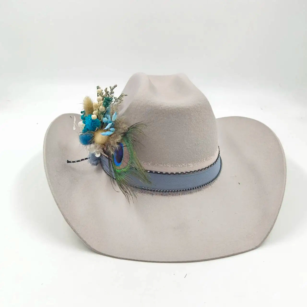 Cowboyhat autumn and winter new wool felt cowboy hat jazz hat European and American fashion casual curling cowboy hat