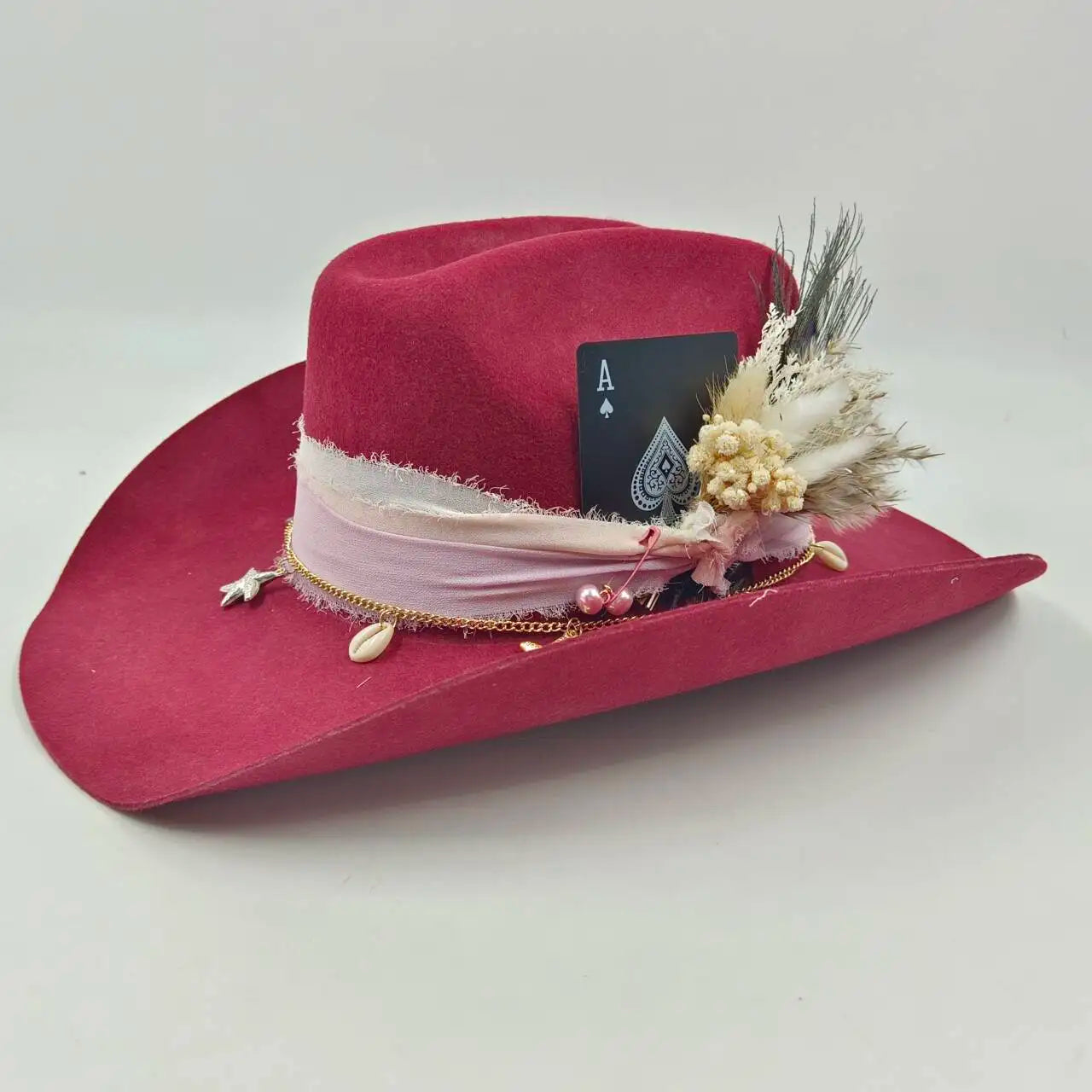 Cowboyhat autumn and winter new wool felt cowboy hat jazz hat European and American fashion casual curling cowboy hat