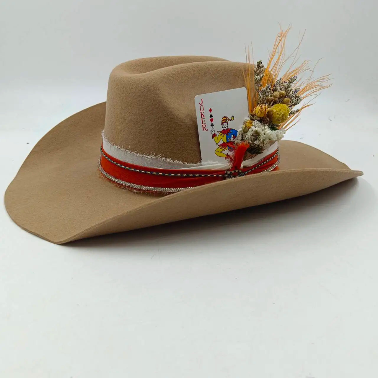 Cowboyhat autumn and winter new wool felt cowboy hat jazz hat European and American fashion casual curling cowboy hat