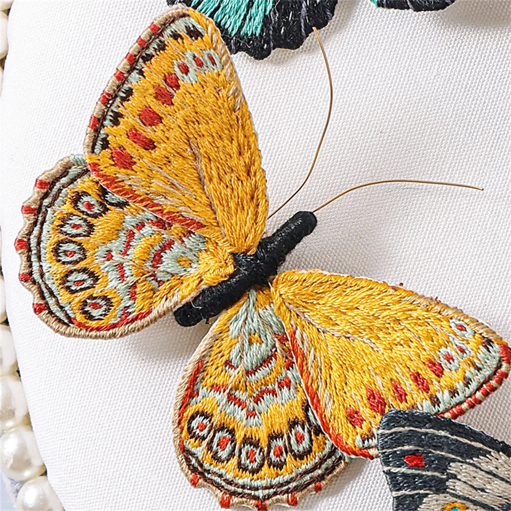 Starter Embroidery Kit Handmade Butterfly Diy Sewing Embroidered Kit With Hoop Embroideri Home Decor Needlework Cross-stitch Set