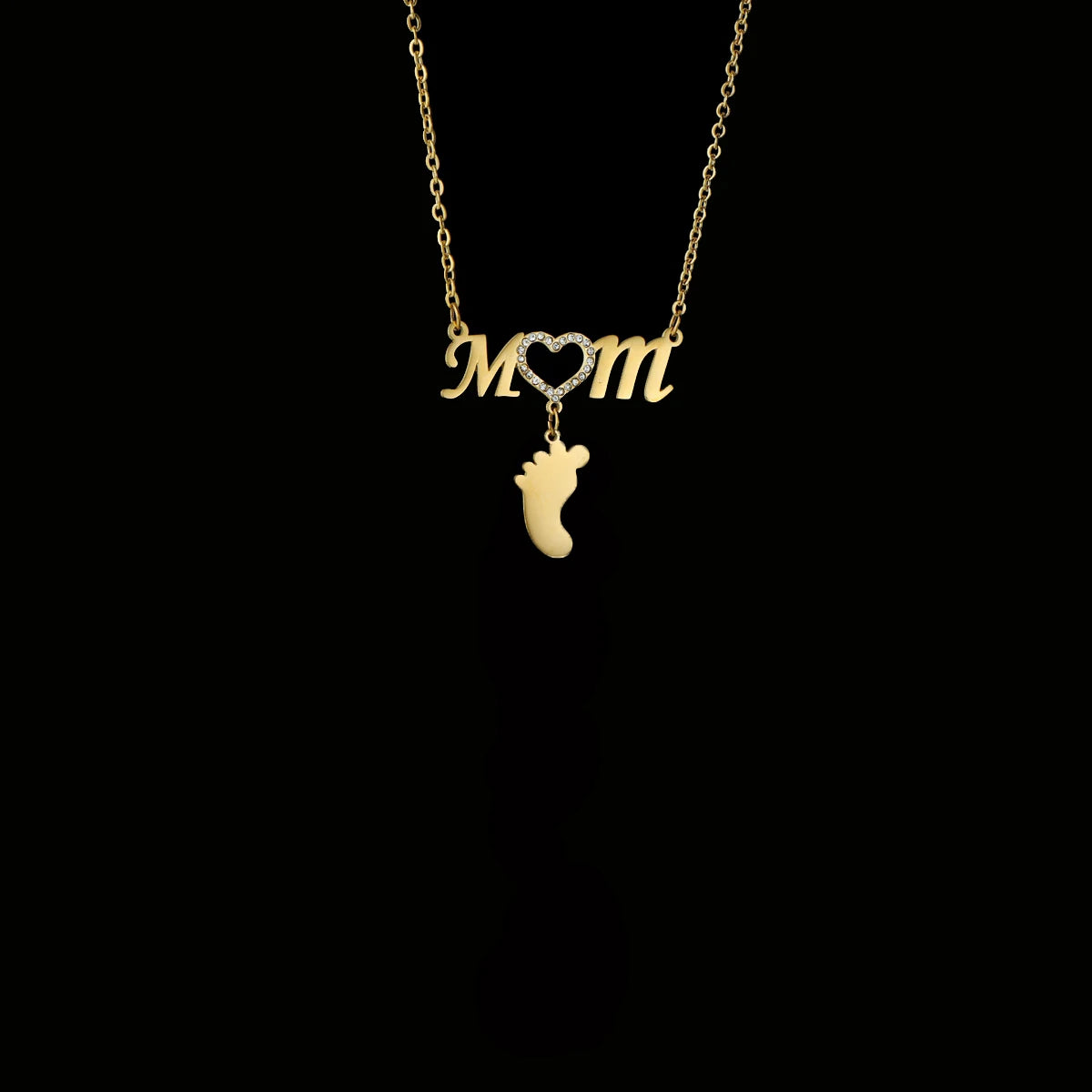 Sifisrri New Personalized Engrave Family Mom Zircon Heart Names Necklace for Women Stainless Steel Choker Chain Jewelry Gift Valentines Gift