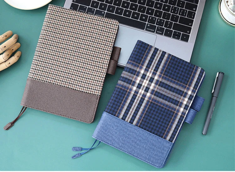 Fromthenon Fabric Cover Notebook Grid Lined Blank Paper Journals A5A6 Japanese Hobo Planner Diary notepad Stationery