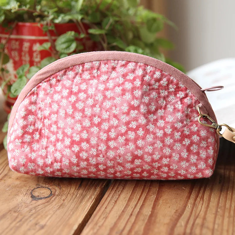 DIY Embroidery Kit of Pencil Case Cosmetic Bag Flower Pattern Printed Cross stitch kits Sewing Art Needlework Handicraft Gift