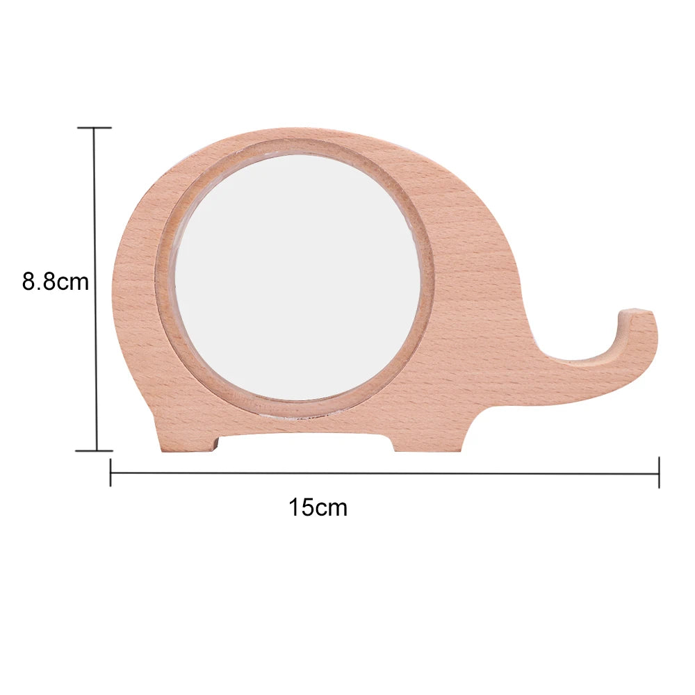 Wooden Money Box Cute Hippo Whale Elephants Animal  Boxes Children Gifts coin Coin Piggy Bank Transparent Glass for Kids