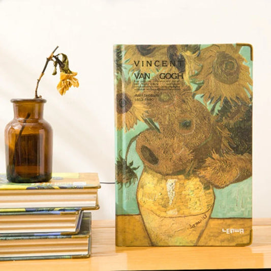 Hardcover Colorful Pages Van Gogh Style Art Painting Notebook Diary Journal Sketch Book 19cmx13cm