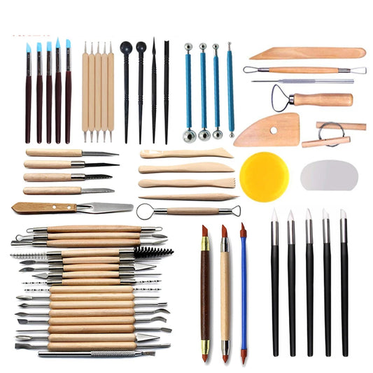 sell like hot cakes pottery clay sculpture tool indentation silicone pen Sculpture knife set multifunctional combination