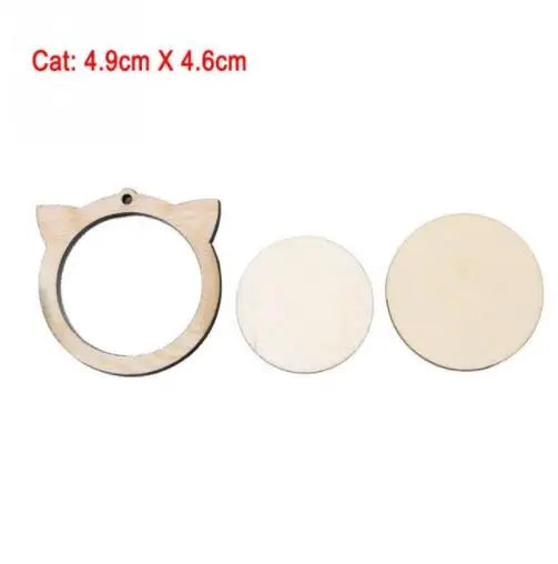 Mini Wood Embroidery Hoop Pendant Laser Cut Embroidery Frame Tiny Stitching Jewelry Hoop For Necklace Oval And Round