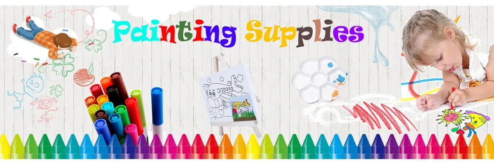 42PCS Pencil Artist Kit Set Painting Crayon Marker Pen Brush Drawing Tools Set Kindergarten Supplies hot sale for Children Gifts