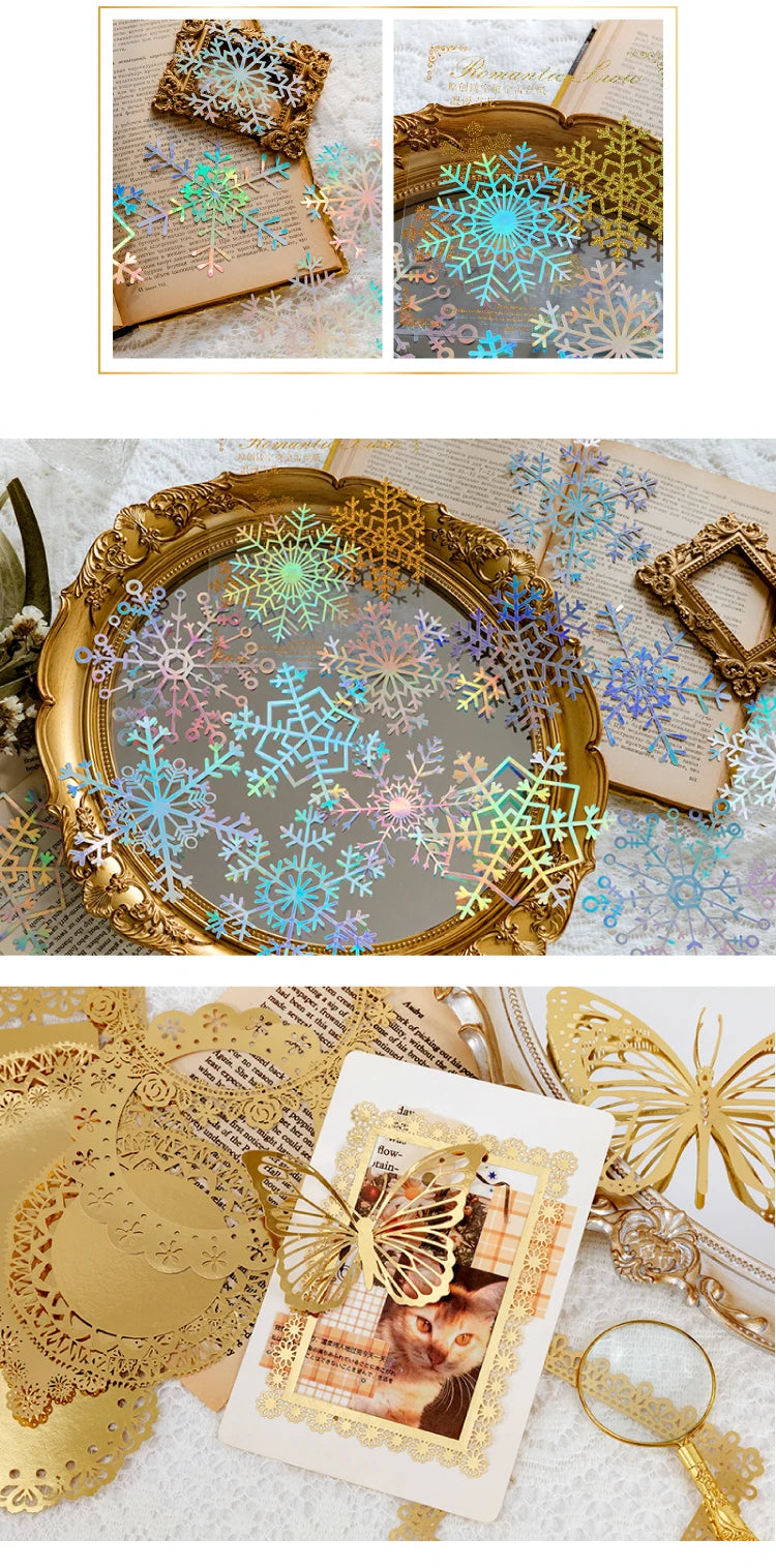 10 pcs Diy Scrapbooking paper Bronzing Lace Decoration paper Hollow Card Collage material lomo cards DIY hand made craft paper