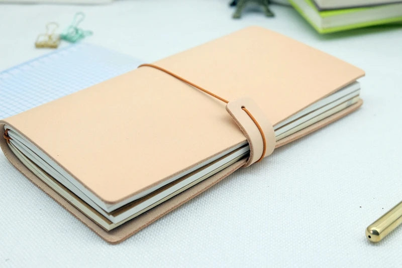 Vintage Genuine Leather Travel Notebook Traveler Diary Trip Journey Handmade Cowhide Sketchbook Planner Replaceable Inner Pages