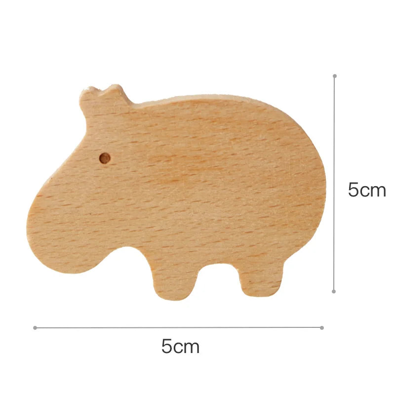 Wooden Drawer Hooks Room Decor Animal Hook Wall Keychain Coat Hook Home Wardrobe Cute Wood Hook Hanger Kitchen Accessories