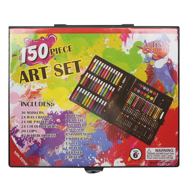 Art Painting Set 145/150/168/208 PCS Water Color Pen Crayon Oil Pastel Colored Pencil Drawing Stationery Gift Kit For Children