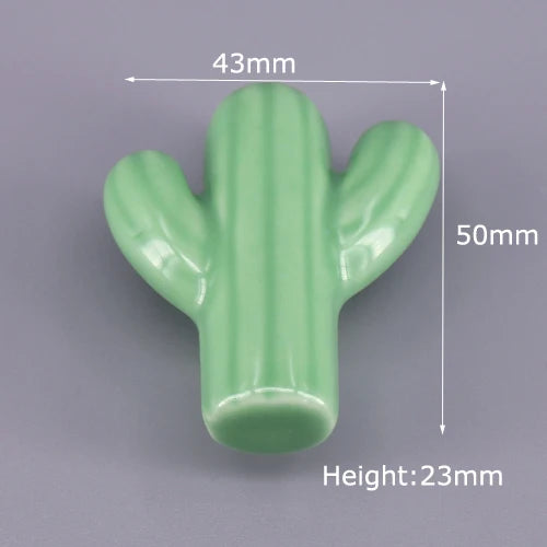 1x Green color series Ceramic Knobs  Dresser Drawer Cabinet Handle Pulls / CuteKitchen Cupboard Knob Furniture Hardware