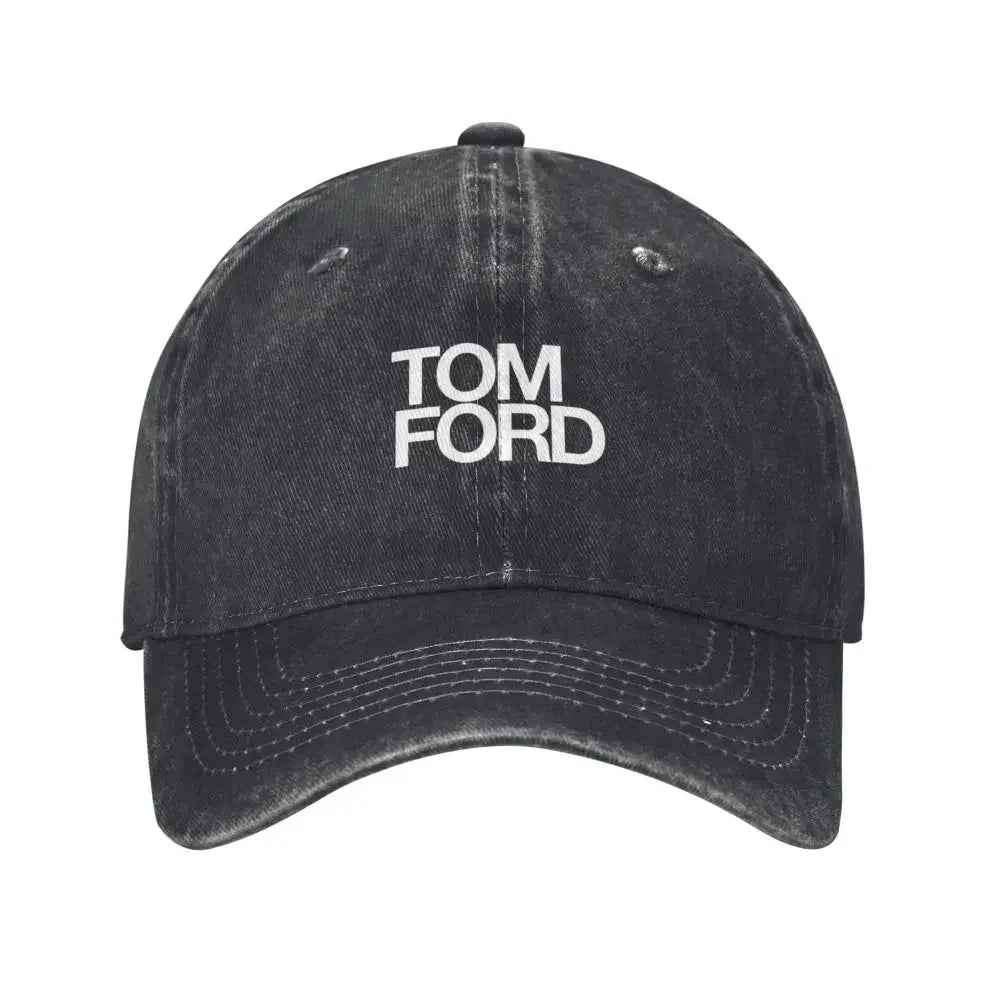 Tom_Ford Popular Denim Baseball Cap for Adults - Trendy Adjustable Casual Hat