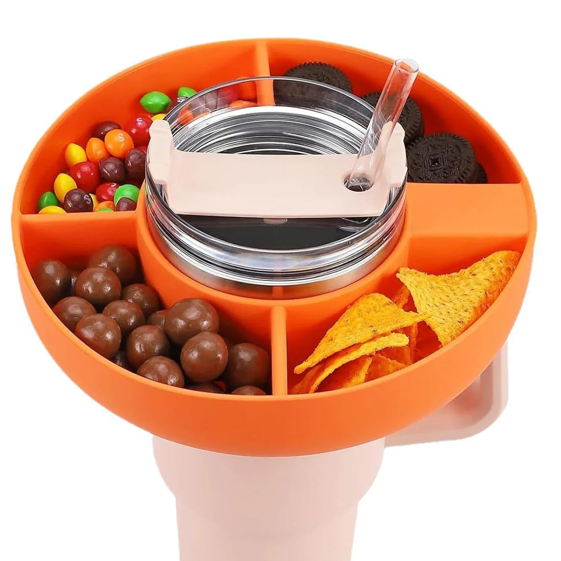 Snack Bowl for Stanley 40 oz Tumbler with Handle, for Stanley Cup Accessories Snack Tray