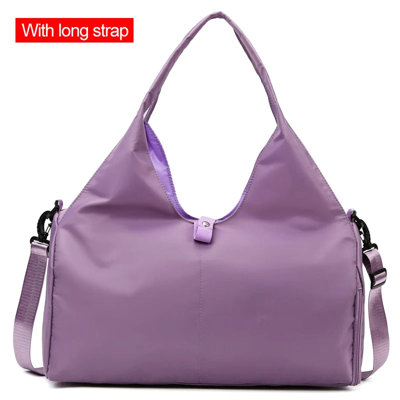 Women Large Capacity Travel Handbag Casual Multi Layer Pockets Shoulder Bag Girls Sports Yoga Luggage Storage Duffle Pack Tote