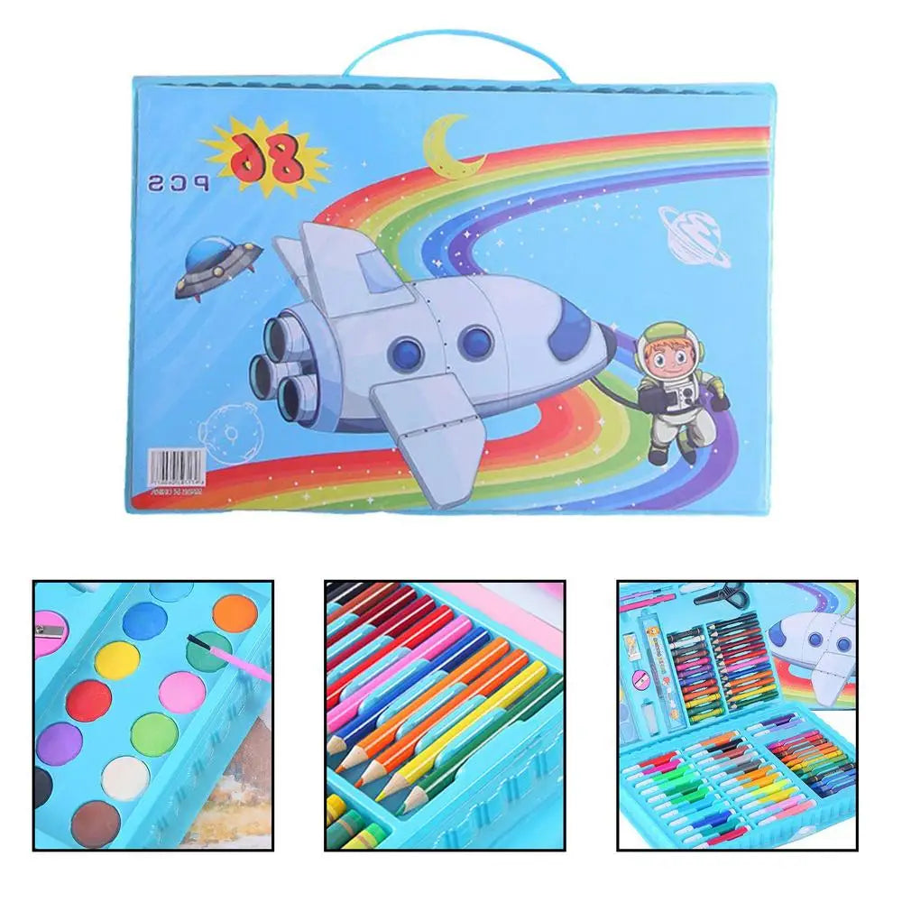 Children Drawing Set Art Painting Set Educational Toy Watercolor Pencil Crayon Color Set Drawing Board Doodle Supplies Kids Gift