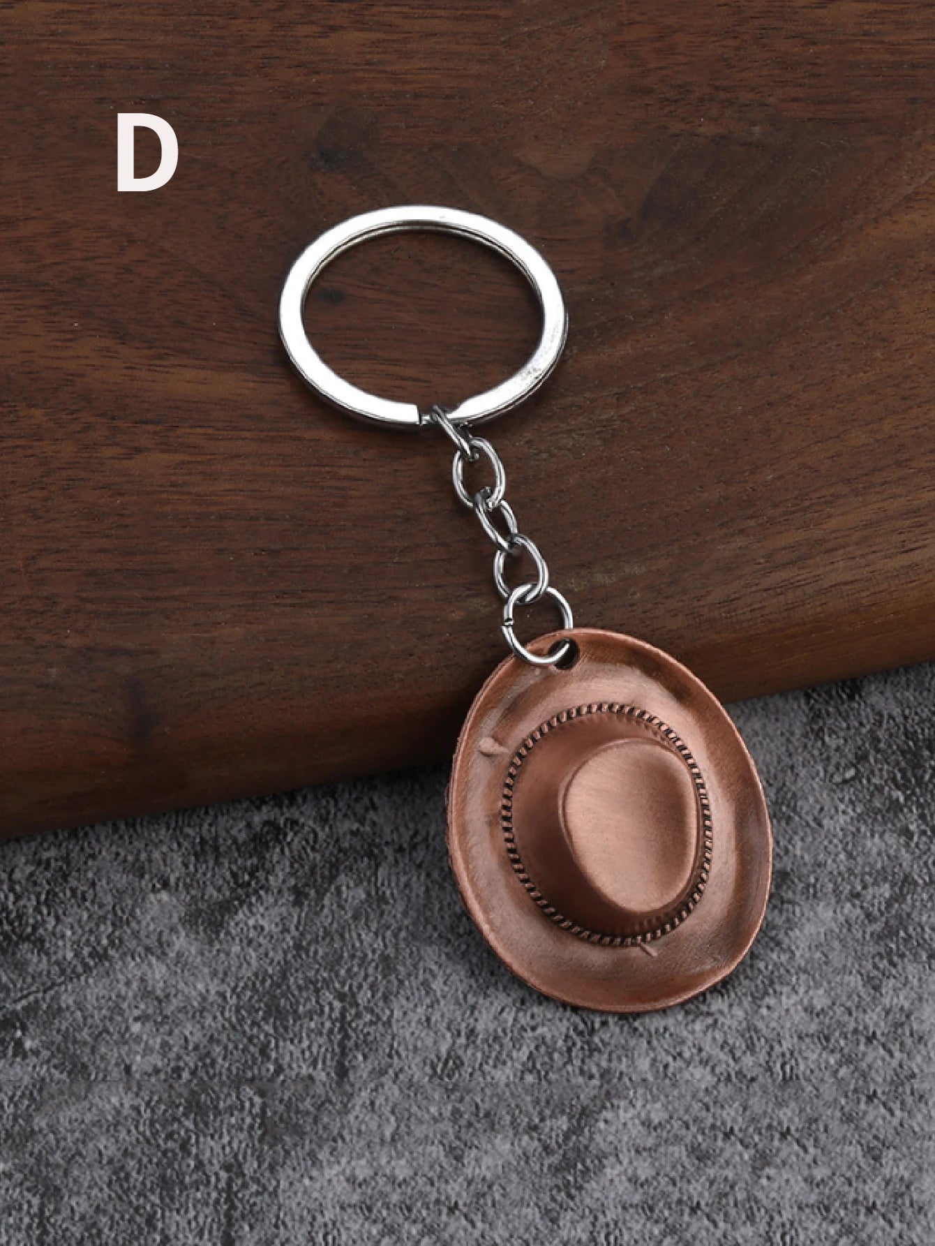 1pcs bronze hat retro western cowboy pendant key pendant