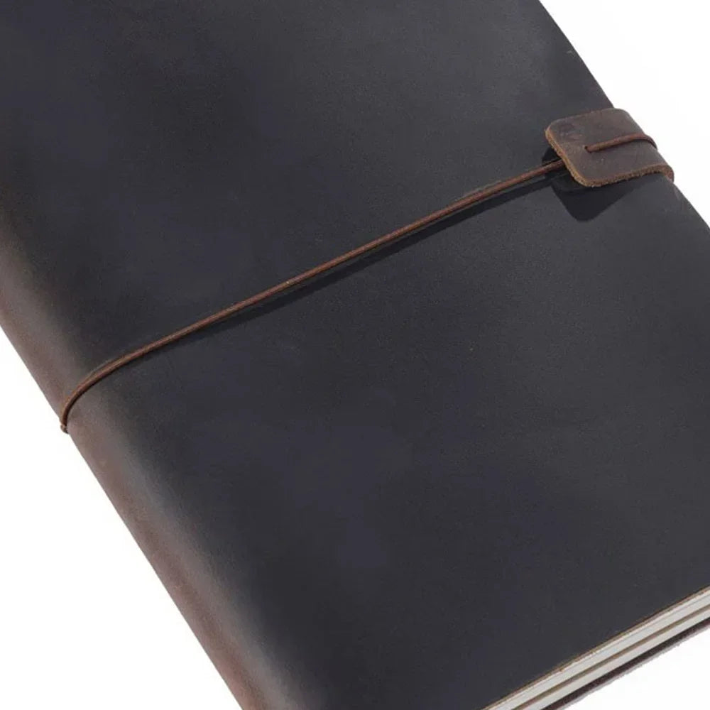 Moterm Hot Sale 100% Genuine Leather Notebook Handmade Vintage Cowhide Diary Journal Sketchbook Planner TN Travel Notebook Cover