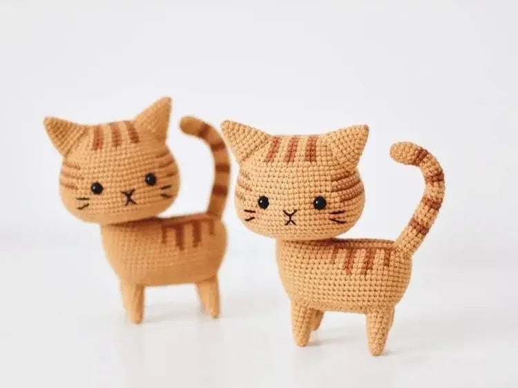 Beginners Handmade Crochet Diy Cat Material Bag Unpack Boredom By Hand Knitting Diy Wool Crochet Cute Cat Pendant Keychain