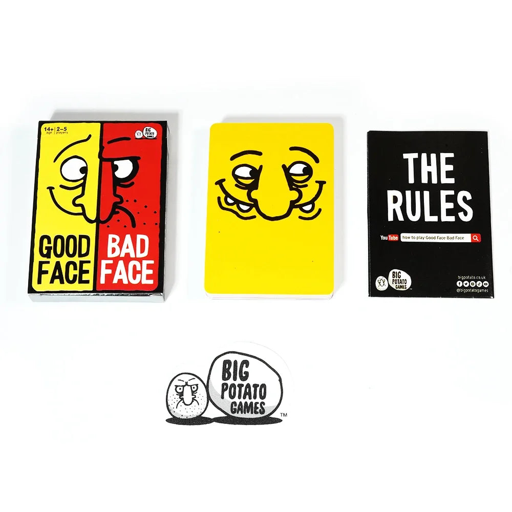 Good Face Bad Face Card Game Hilarious Party Travel Game Card Variety Board Game for Family Party Grimace Masks for Child Adult Valentines Gift