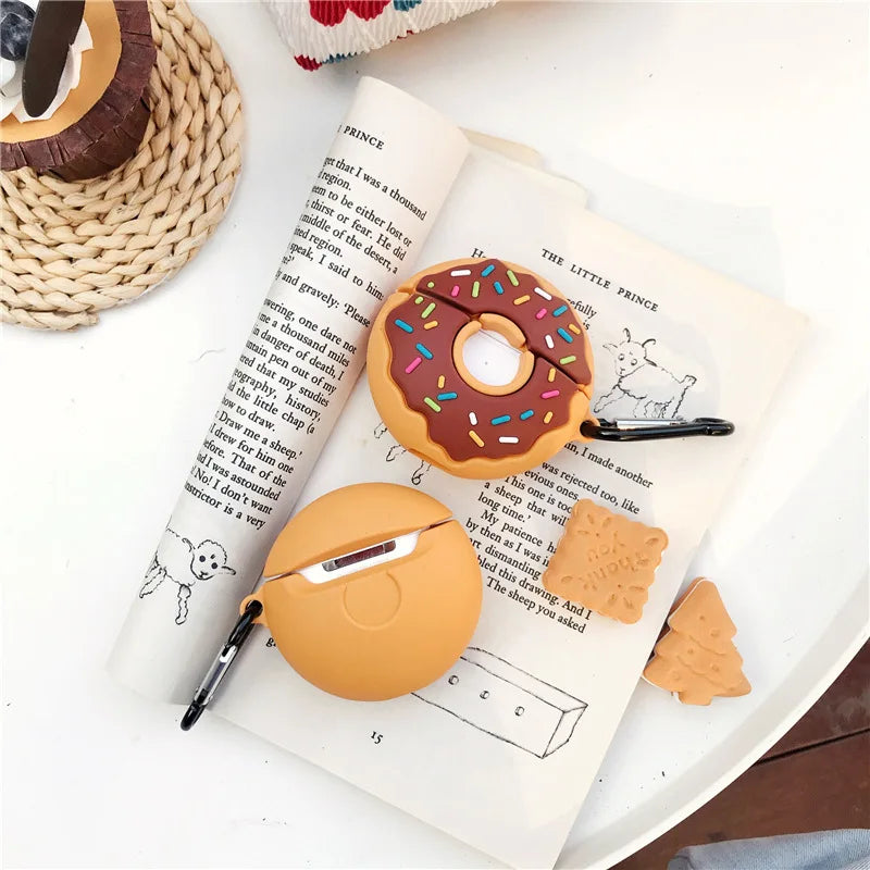 3D Donut Silicone Earphone Case For Airpods Pro Cute Cartoon Luxury Box Cover For Airpods 1/2 Headphone Case For Airpods 3 2021