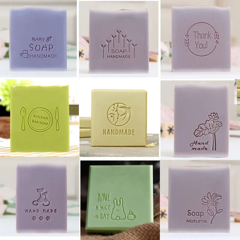 Personalized Custom Logo Acrylic Clear Soap Stamp Sealing Seal For Diy Handmade Scrapbooking Envelope Soap Making Supplies Tools