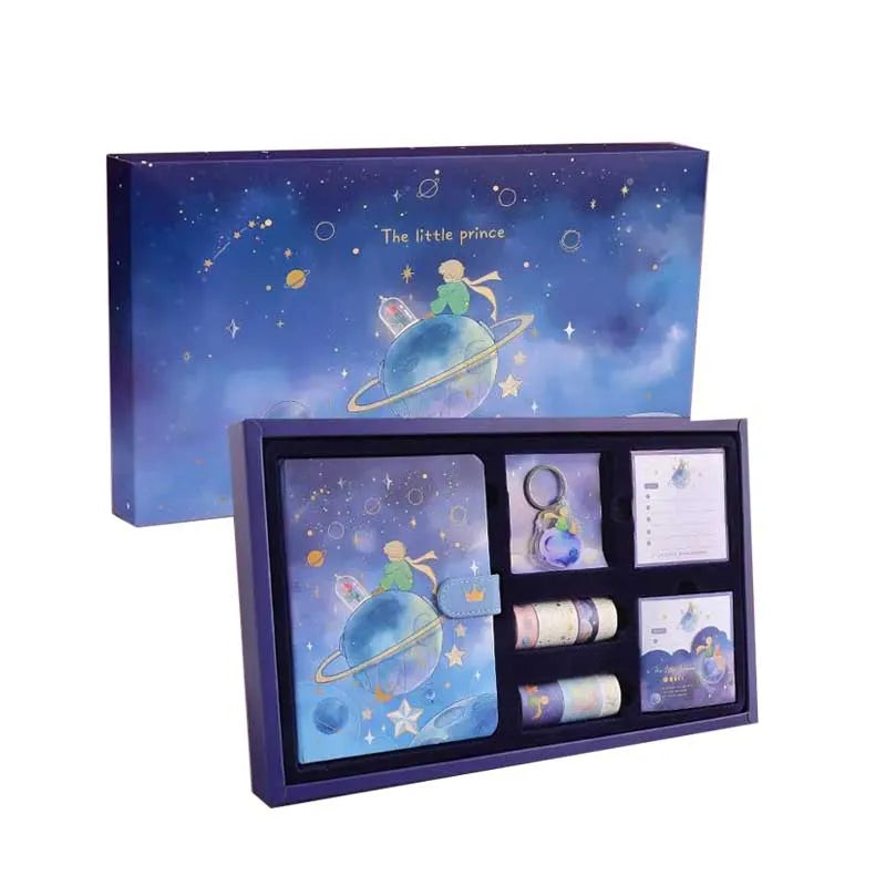 The Little Prince Guardian of Rose Sunset Appointment book Weekly Daily Schedule agenda A5 journal diary notebooks gift box set