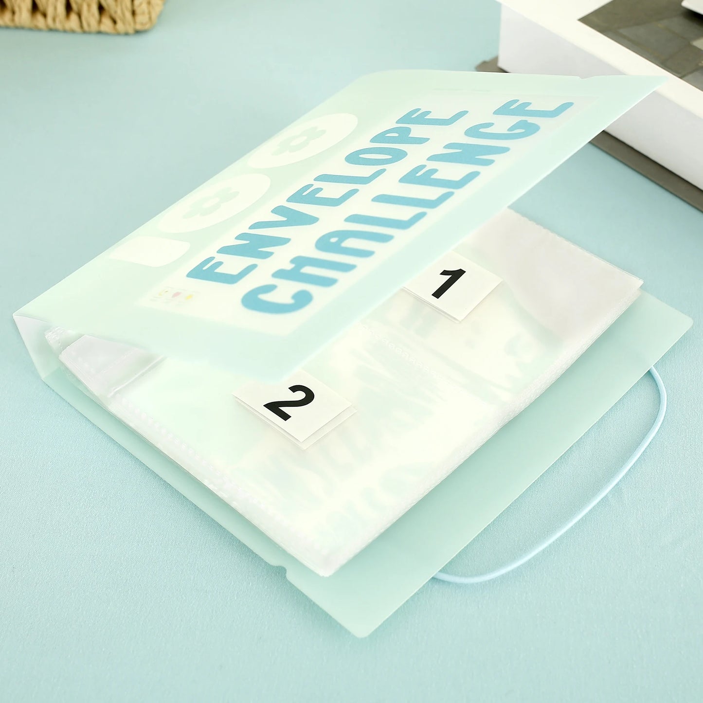 100 Envelope Challenge Binder Reusable Budget Binder Book with Cash Envelopes Money Saving Binder Portable Money Organiser