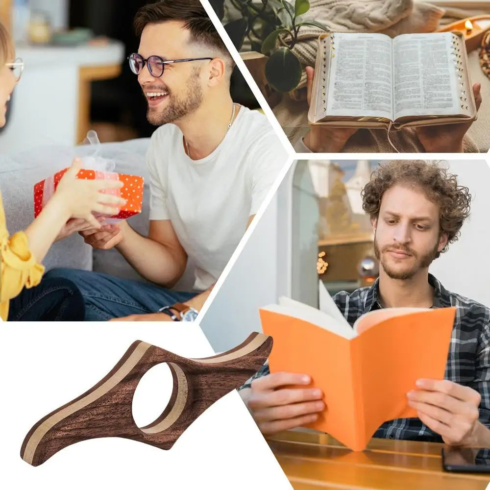 Page Holders For Reading Wooden Keep Book Open Bookmark Wear Resistant Bookmark Rhombic Page Holder For Home Library School