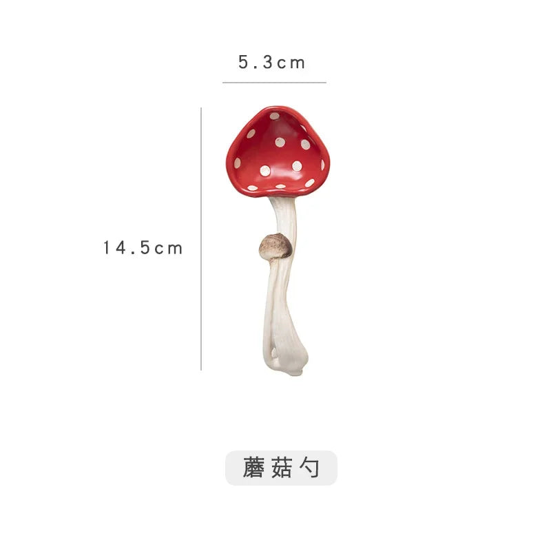 Cute Creative Plate Ceramic Mushroom Shape Restaurant Homehold Vegetable Fruit Cake Bread Dessert Plates Kitchen Supplies