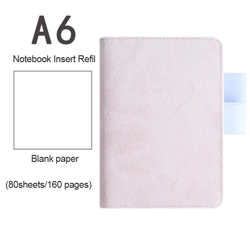 Fromthenon Fabric Cover Notebook Grid Lined Blank Paper Journals A5A6 Japanese Hobo Planner Diary notepad Stationery