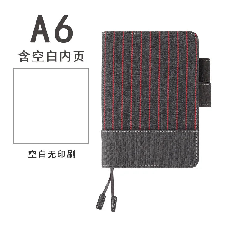 Fromthenon Fabric Cover Notebook Grid Lined Blank Paper Journals A5A6 Japanese Hobo Planner Diary notepad Stationery