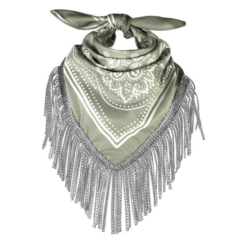 Cowgirl Bandanas Shawl Rhinestones Fringe Paisley Scarf Bachelorette Bandanas Cowboys Bandanas Rhinestones Neckerchief