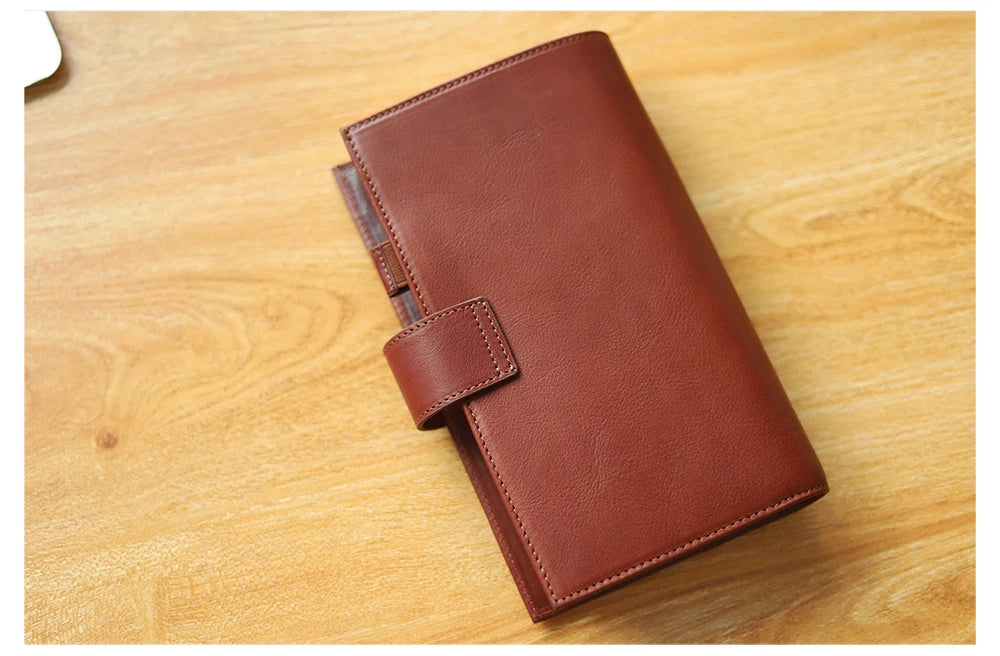 Moterm Travel Notebook Journal Companion Standard Planner Vegetable Tanned Leather Genuine Cowhide Organizer Diary