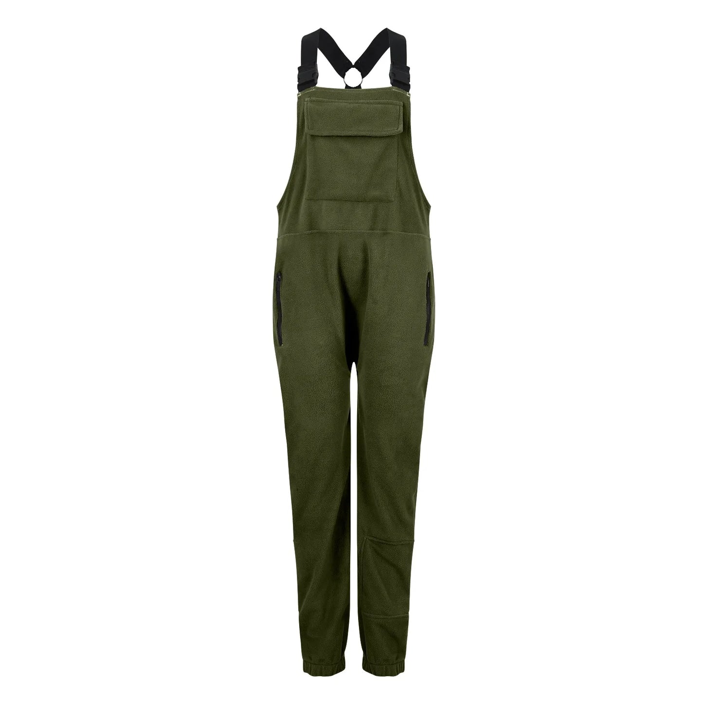 Womens Fleece Overalls One-piece Bibs Jumpsuits Adjustable Suspender Straps Warm Winter Fuzzy Ski Pants