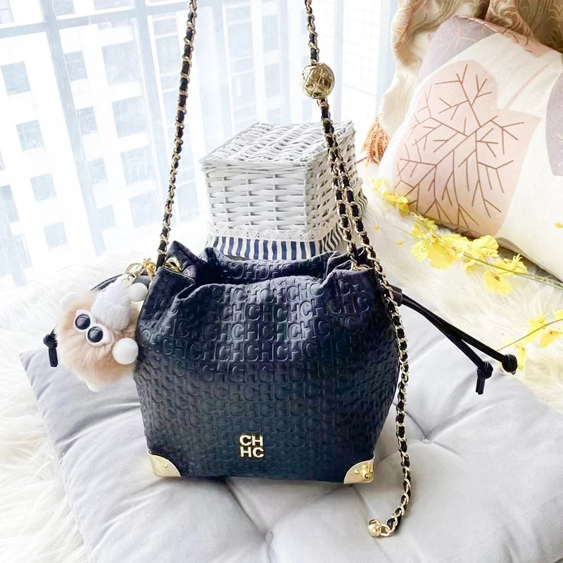 CH Fashion Bucket Bag Design Sense Hundred Brand Elegant Crossbody Women's Bag Letter Design Women's Bag With Shopping