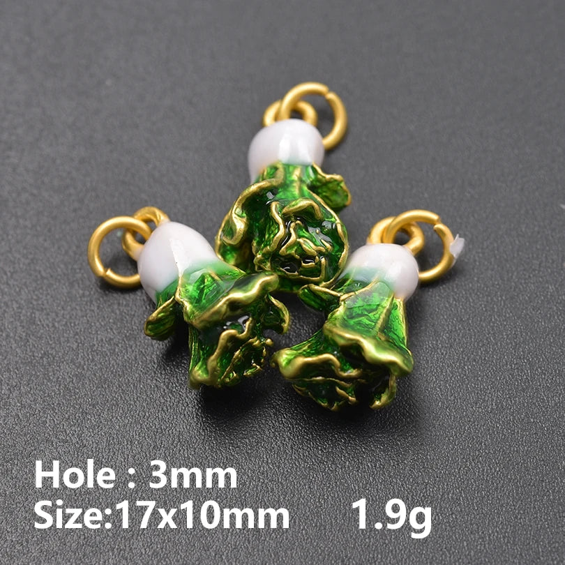 10Pcs/Lot Mix Styles Cute Sweets Candy Birthday Cake Charms Enamel Ice Cream Doughnut Breloques Jewelry Accessories Wholesale