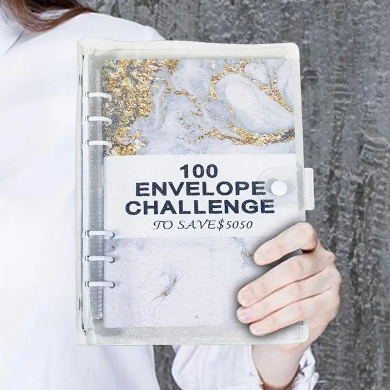 100-envelope Savings Challenge Binder Budget Book Binder For 100-Days Cash Envelopes System Easy And Fun Way To Save 5 050