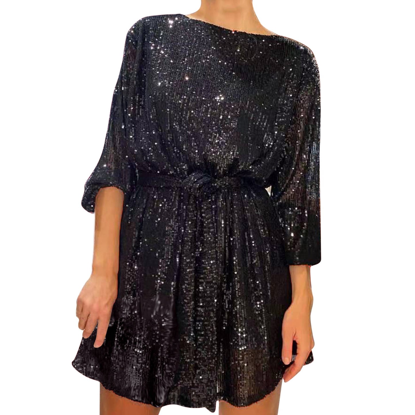 2024 New Women's Dress  Fashion Temperament Elegant Sexy Sequined Dresses Holiday Party Cocktail Party Dress Evening Dress