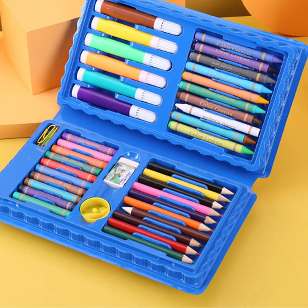 42PCS Pencil Artist Kit Set Painting Crayon Marker Pen Brush Drawing Tools Set Kindergarten Supplies hot sale for Children Gifts