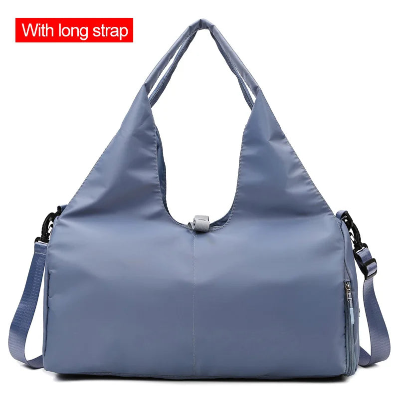 Women Large Capacity Travel Handbag Casual Multi Layer Pockets Shoulder Bag Girls Sports Yoga Luggage Storage Duffle Pack Tote